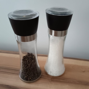 Büyük Boy Cam Değirmen Tuz&Karabiber Öğütücü