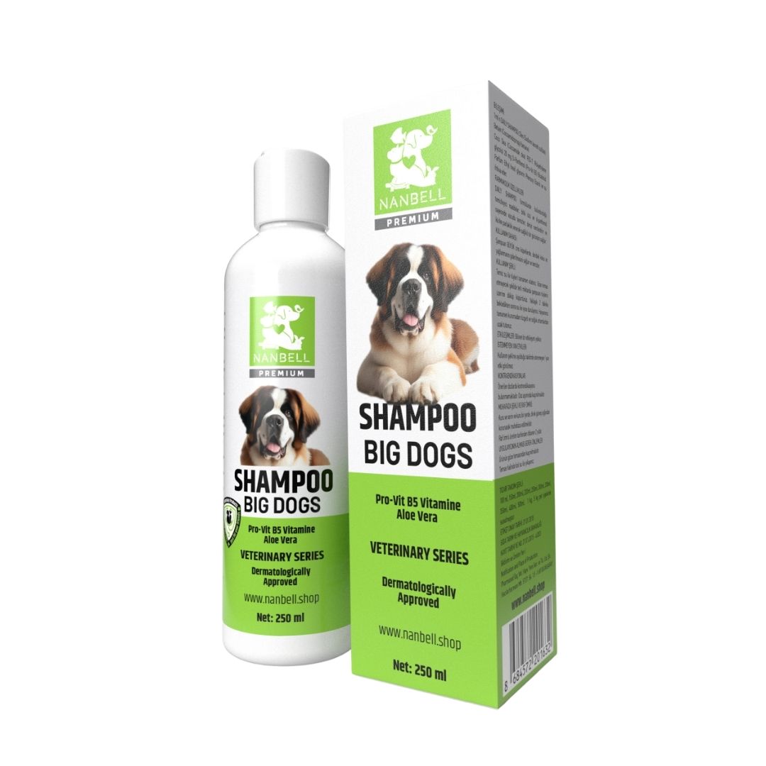 Nanbell Big Dogs Köpek Şampuanı 250ML – Büyük Irklar İçin Derinlemesine Temizlik ve Bakım