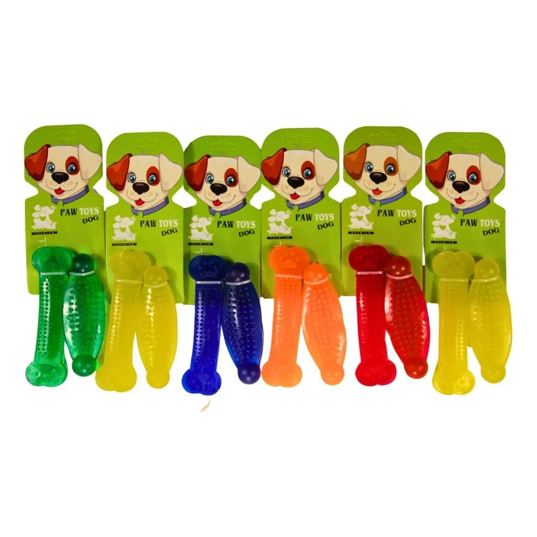 Nanbell Silikon Kemik Dişlik Oyuncak – Renkli ve Dayanıklı Köpek Oyuncağı AO001