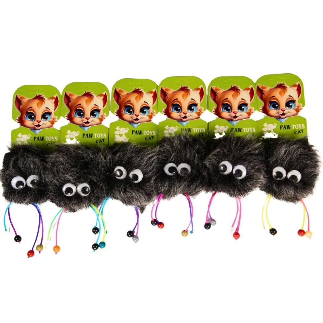 Nanbell Tüylü Pofuduk Kedi Oyuncağı – Boncuk Ayaklı Komik Yüzlü Oyun Arkadaşı AO69