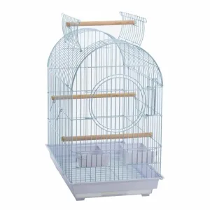 Nanbell A5002 Kuş Kafesi – Dayanıklı Metal, Ahşap Tünekli, Pratik Temizlikli (4’lü Koli Avantajı)