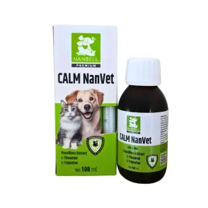 Nanbell Calm NanVet – Kedi ve Köpekler İçin Sakinleştirici Likit Takviye 100 ml | Stres Azaltıcı ve Rahatlatıcı Destek
