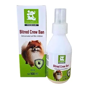 Nanbell Bitred Crew Ban – Köpekler İçin Antikanibal ve Isırma Önleyici Sprey 100 ml | Yalama, Isırma ve Tüy Yolmayı Engeller